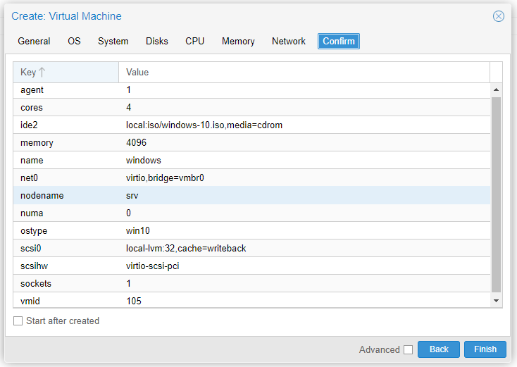 Create VM 9