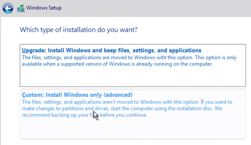 Windows installation 5