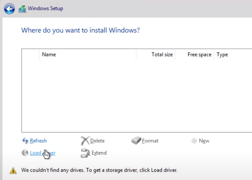 Windows installation 6